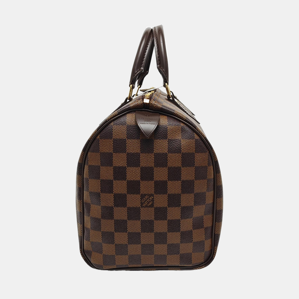 SPEEDY 30 Damier Ebene Coated Canvas Brown