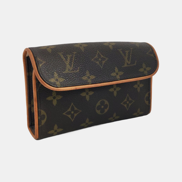 FLORENTINE Monogram Coated Canvas Brown