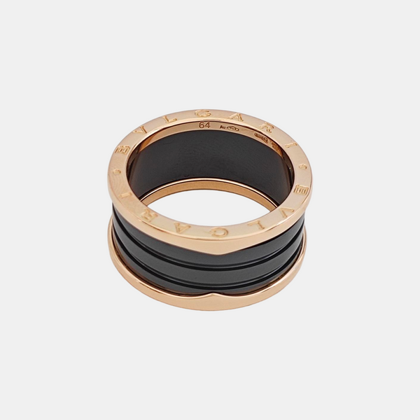 B.ZERO1 18k Rose Gold Ring EU 64