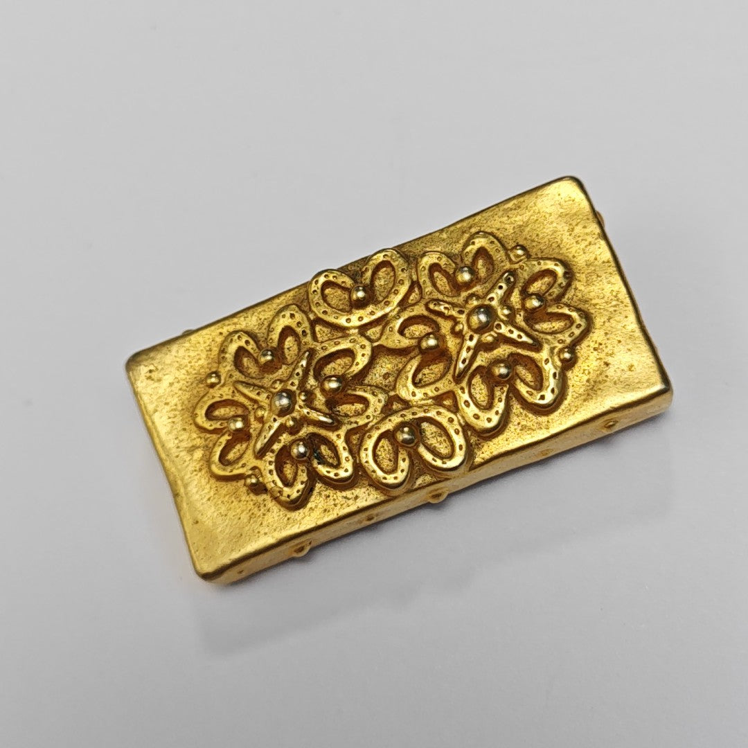 Metal Gold Brooch