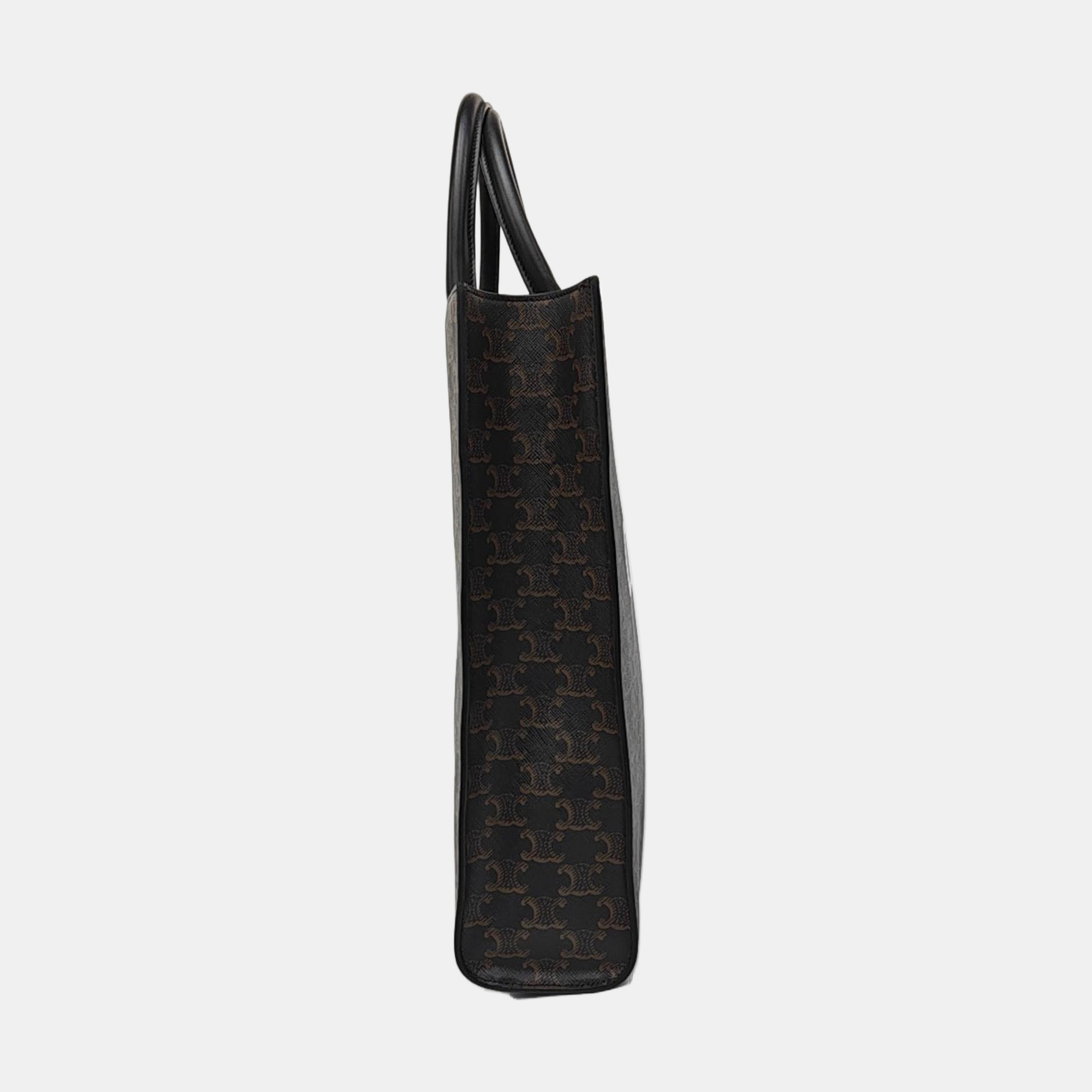 CABAS CELINE Small Coated Canvas Black