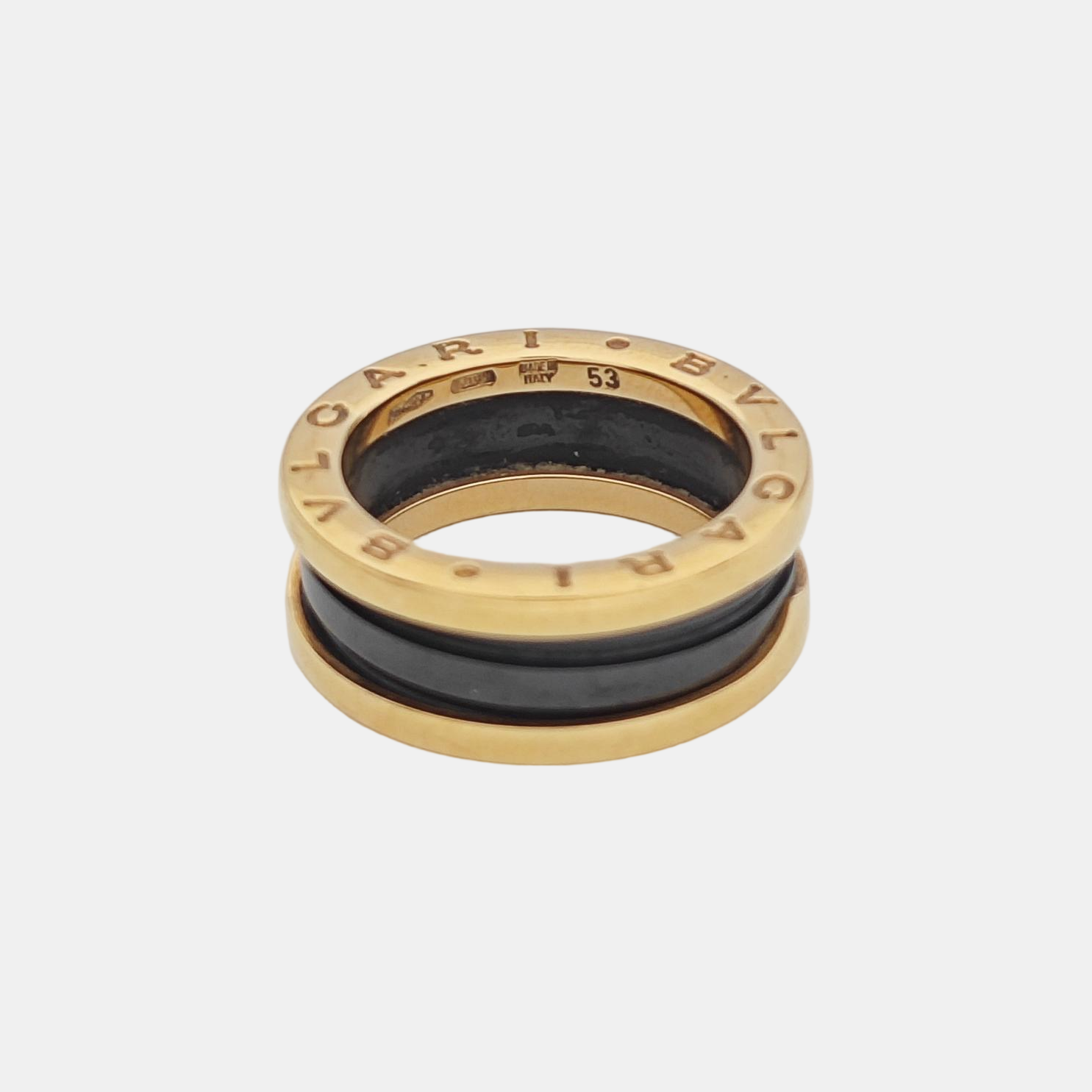 B.ZERO1 18k Rose Gold Ring EU 53