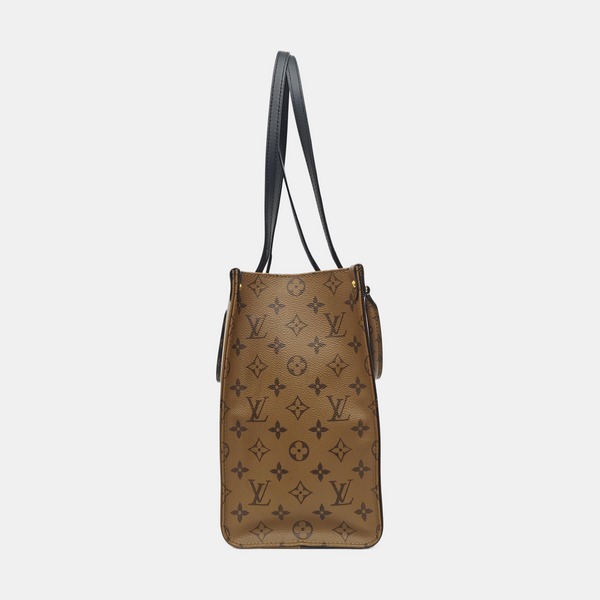 ONTHEGO MM Monogram Coated Canvas Brown