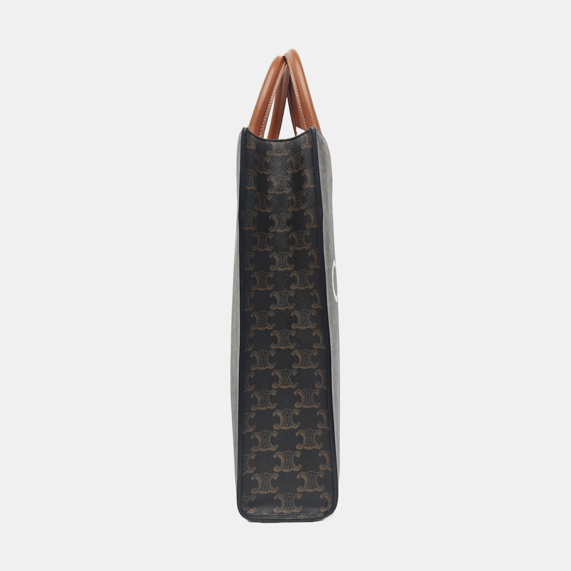 CABAS CELINE Small Coated Canvas Brown