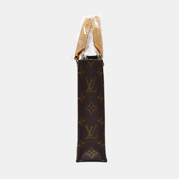 SAC PLAT Mini Monogram Coated Canvas Brown