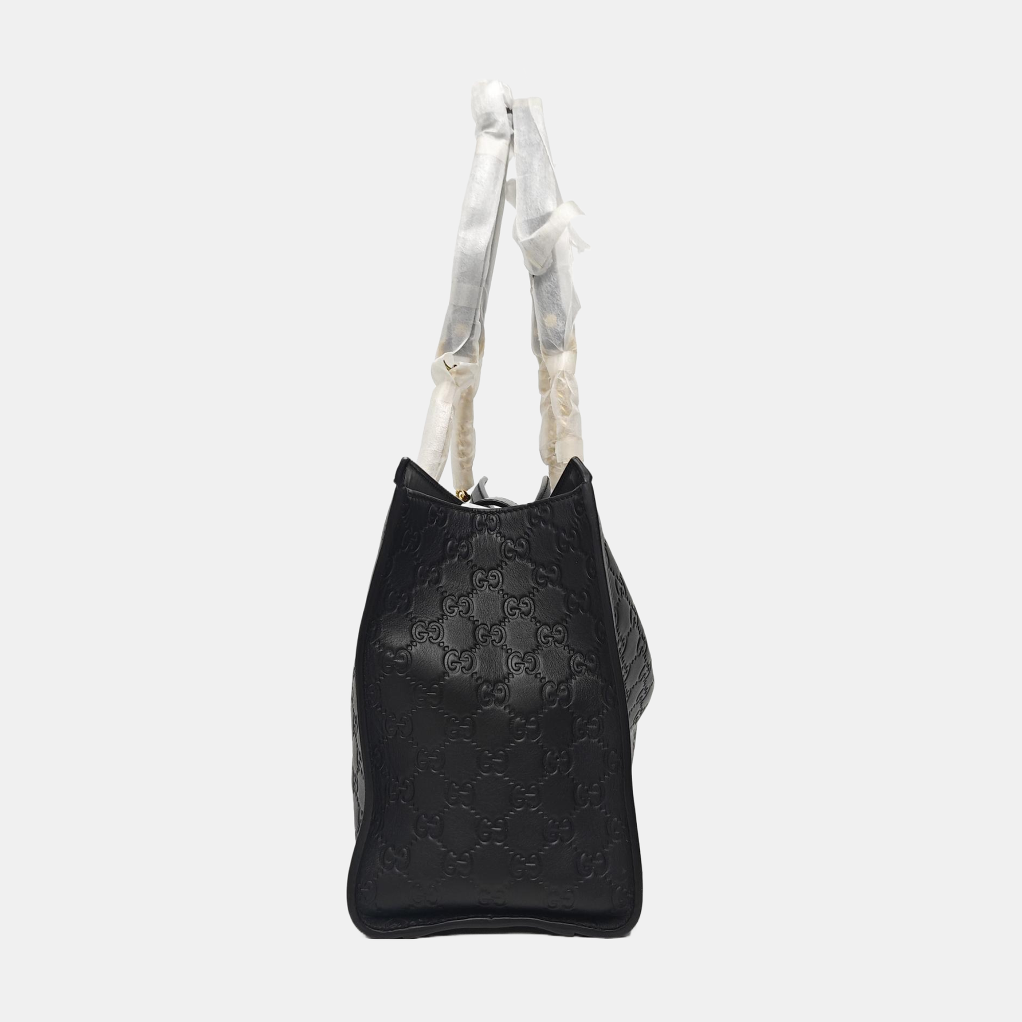 Padlock Medium Monogram Calfskin Black