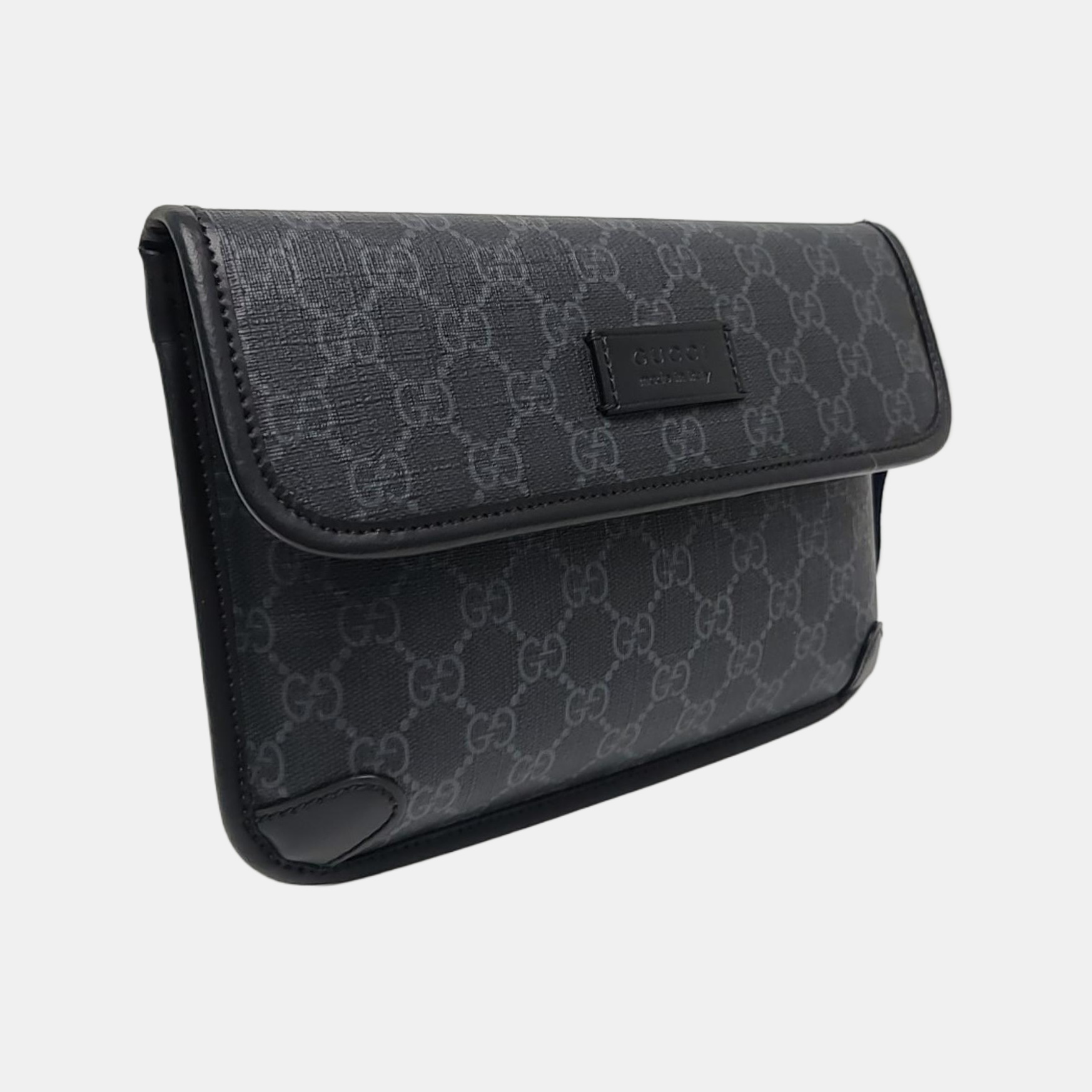 Neo Vintage Monogram Coated Canvas Black