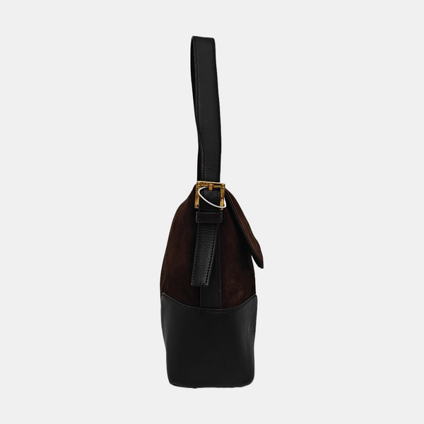 Suede Shoulder Bag Brown