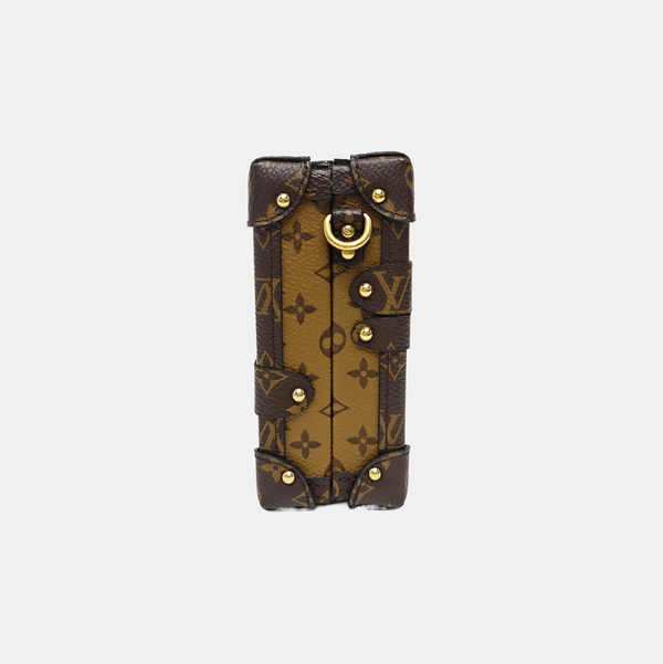 PETITE MALLE Monogram Coated Canvas Brown