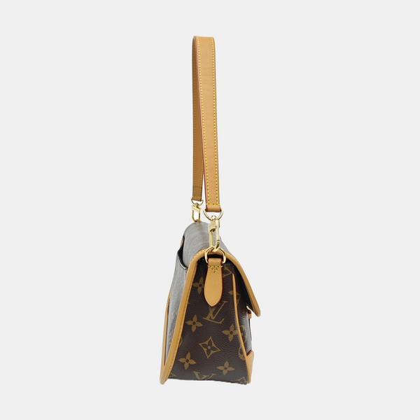 DIANE Monogram Coated Canvas Brown