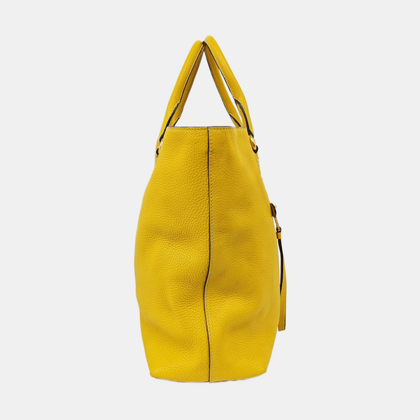 Calfskin Tote Bag Yellow