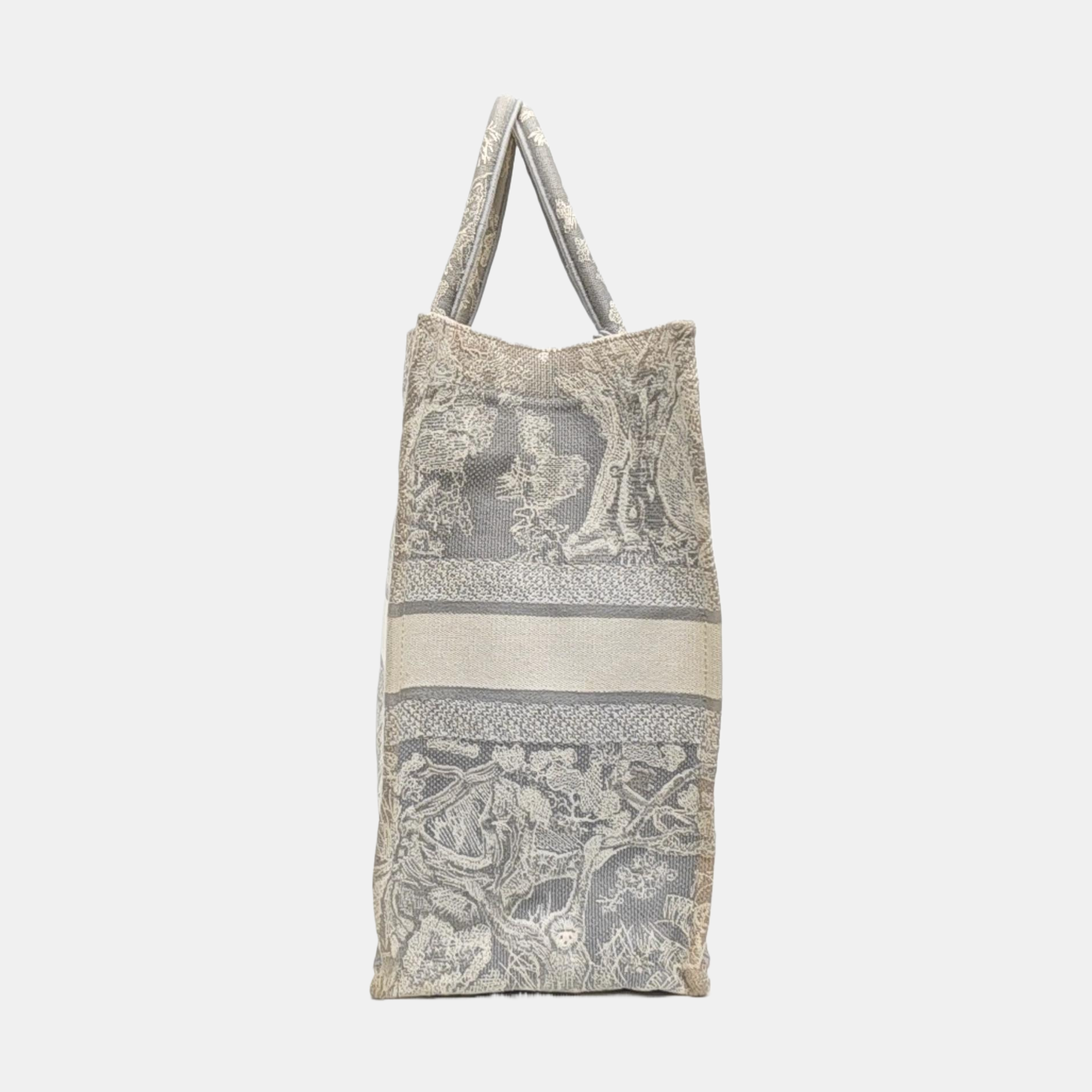 Book Tote Large Fabric Gray