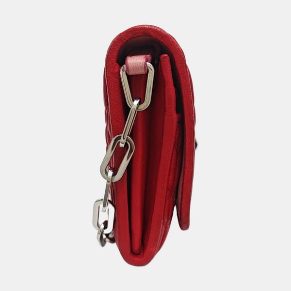 Quilted Lambskin Red