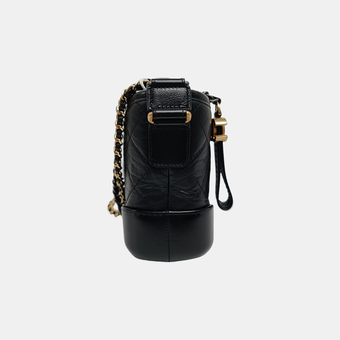 GABRIELLE Small Quilted Calfskin Black