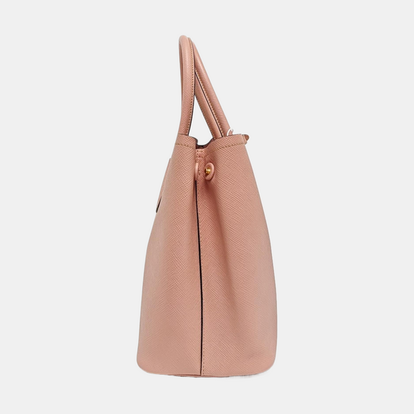 Double Large Saffiano Calfskin Pink