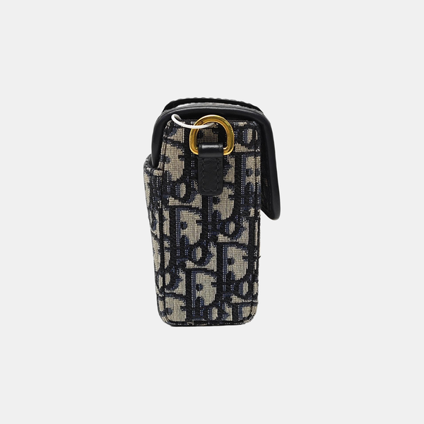 30 Montaigne Mini Oblique Canvas Blue