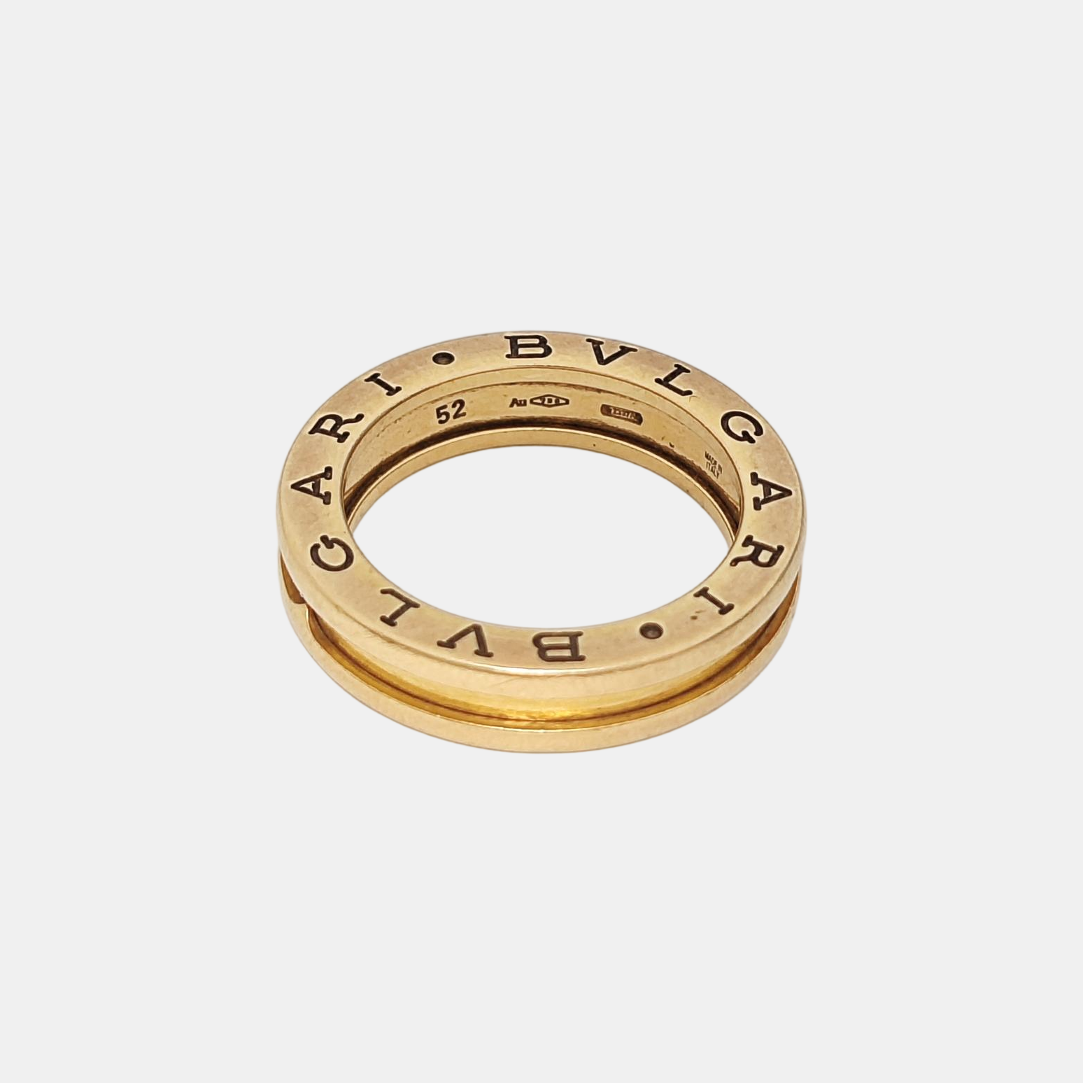 B.ZERO1 18k Rose Gold Ring EU 52