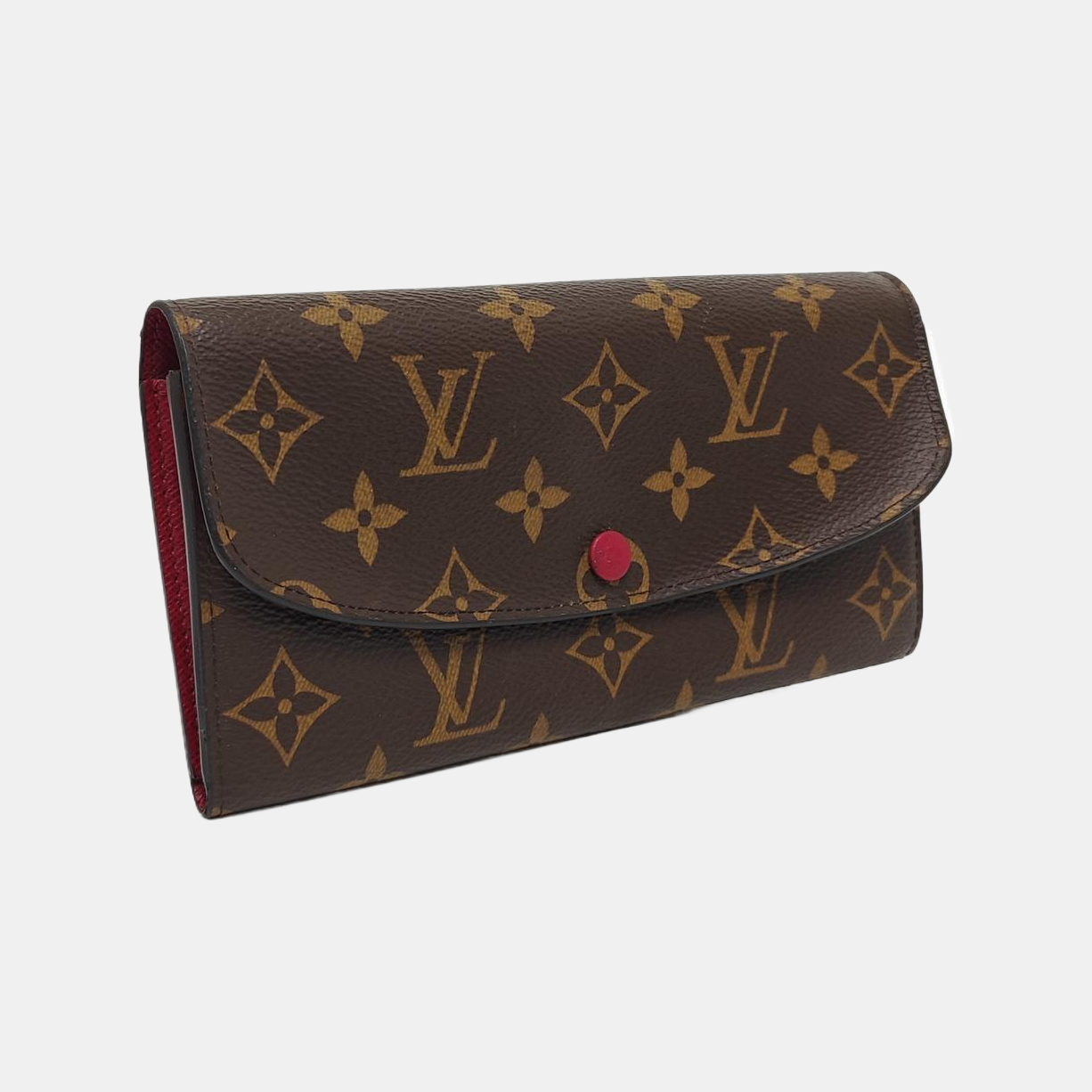 EMILIE Monogram Coated Canvas Brown Wallet