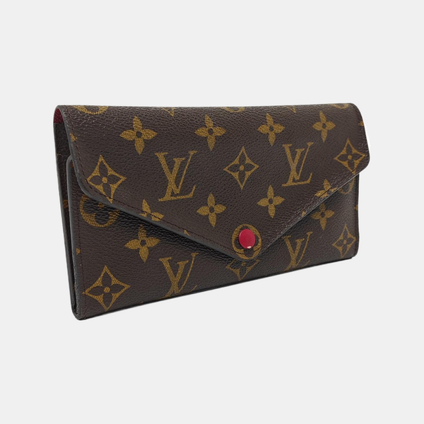 JOSÉPHINE Monogram Coated Canvas Brown Wallet