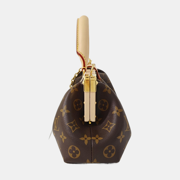 CLUTCH Monogram Coated Canvas Brown