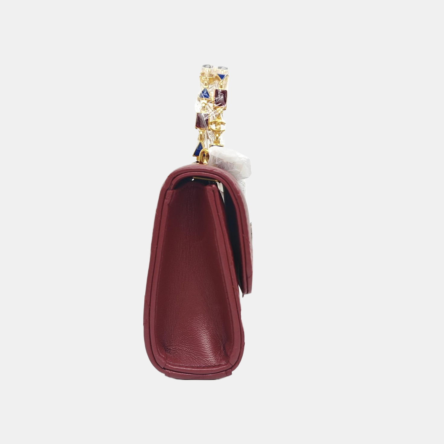 KELLY Mini Quilted Lambskin Red