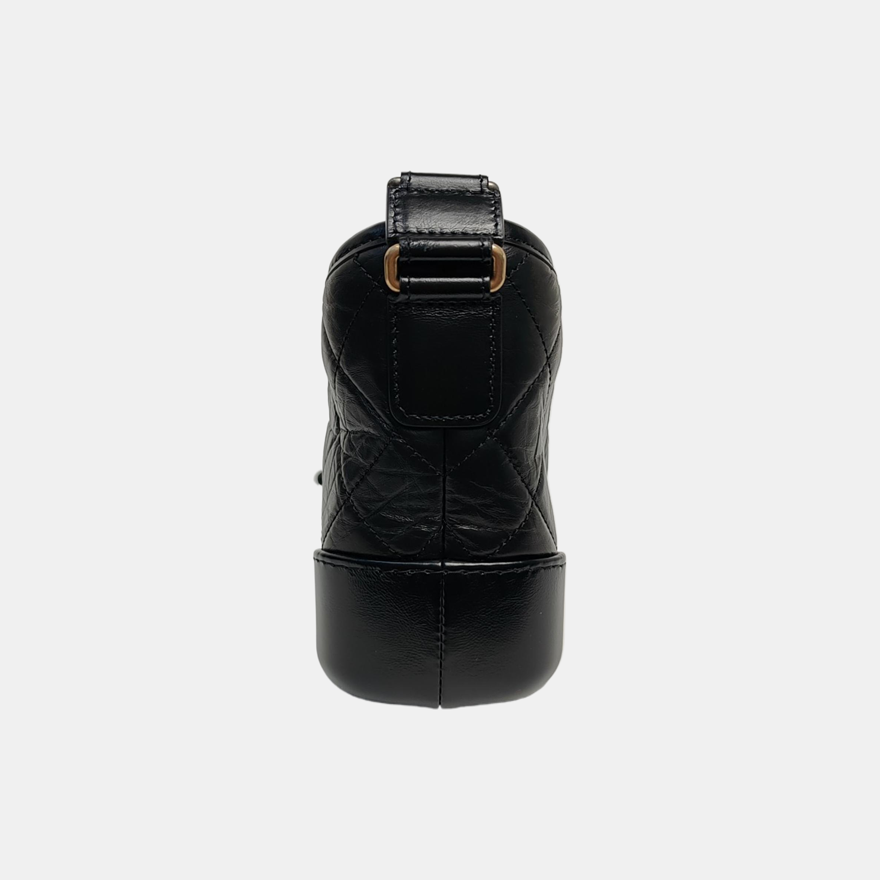 GABRIELLE Small Quilted Vintage Calf Black