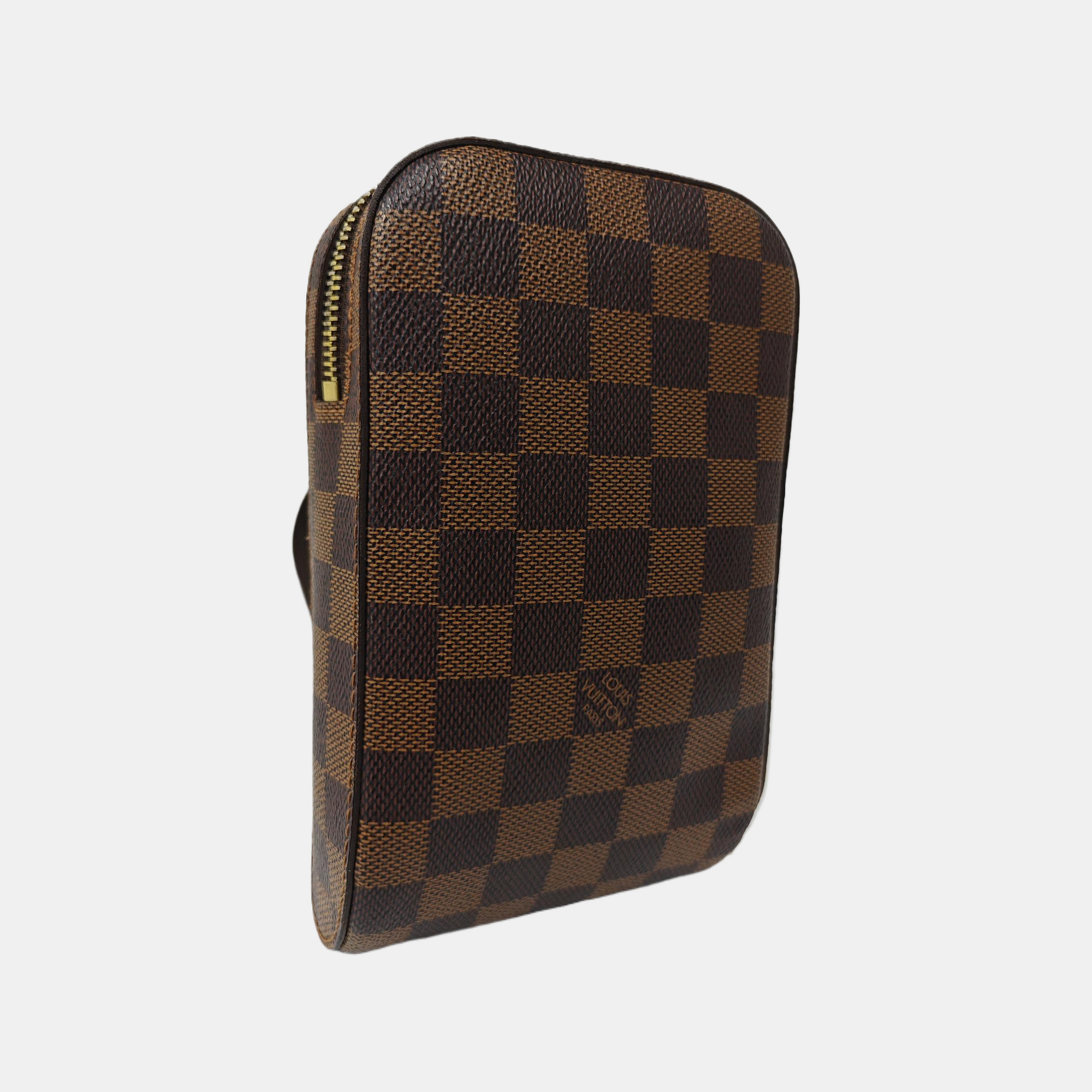 GÉRONIMOS Damier Ebene Coated Canvas Brown