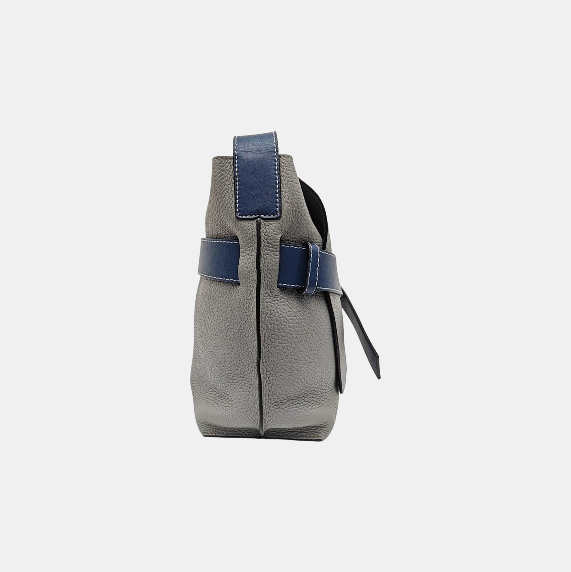 Calfskin Shoulder Bag Gray
