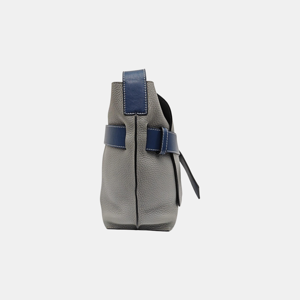 Calfskin Shoulder Bag Gray