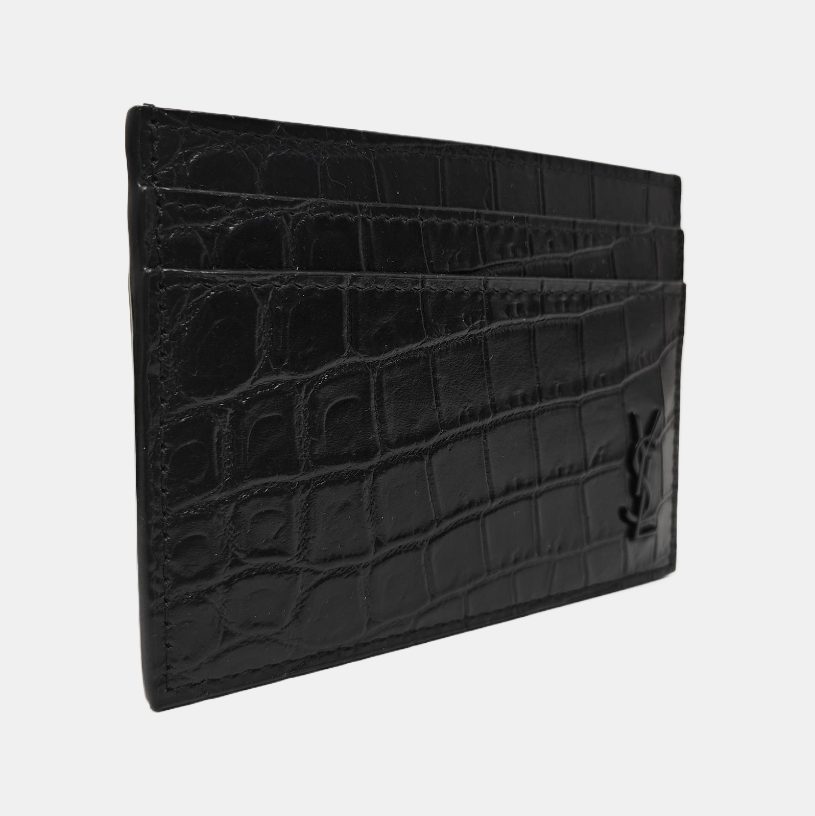MONOGRAM Calfskin Black Card Holder