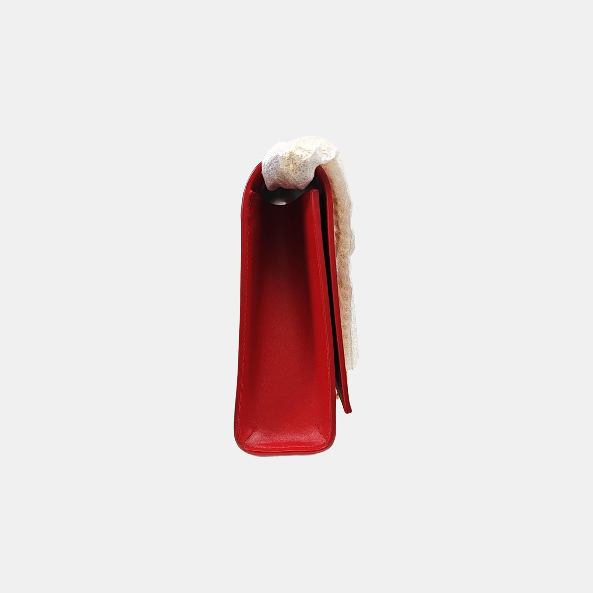 KATE Medium Calfskin Red