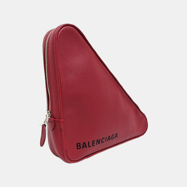 Triangle Calfskin Red