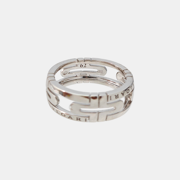 PARENTESI 18k White Gold Silver Ring EU 62