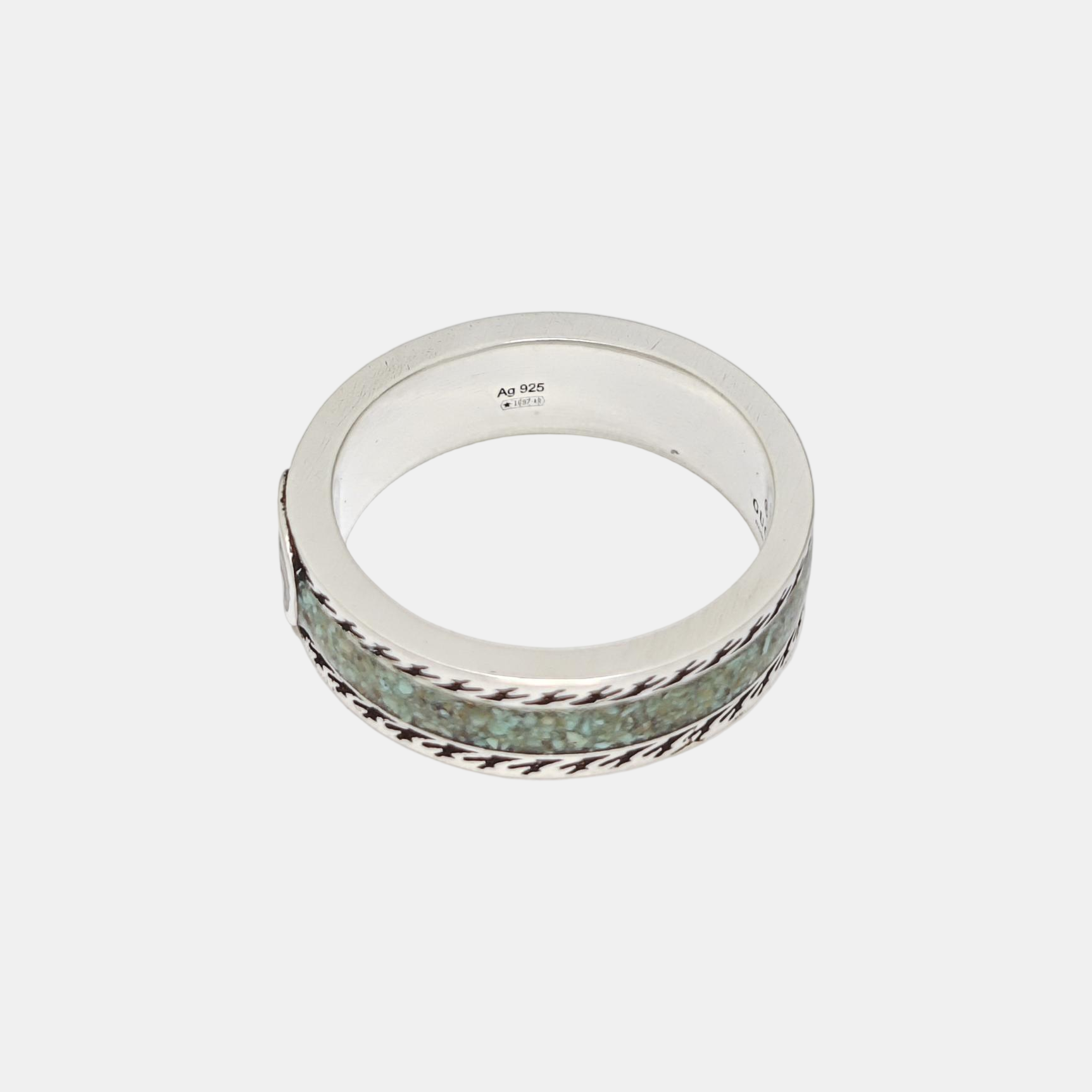 Interlocking G 925 Sterling Silver Ring HK 19