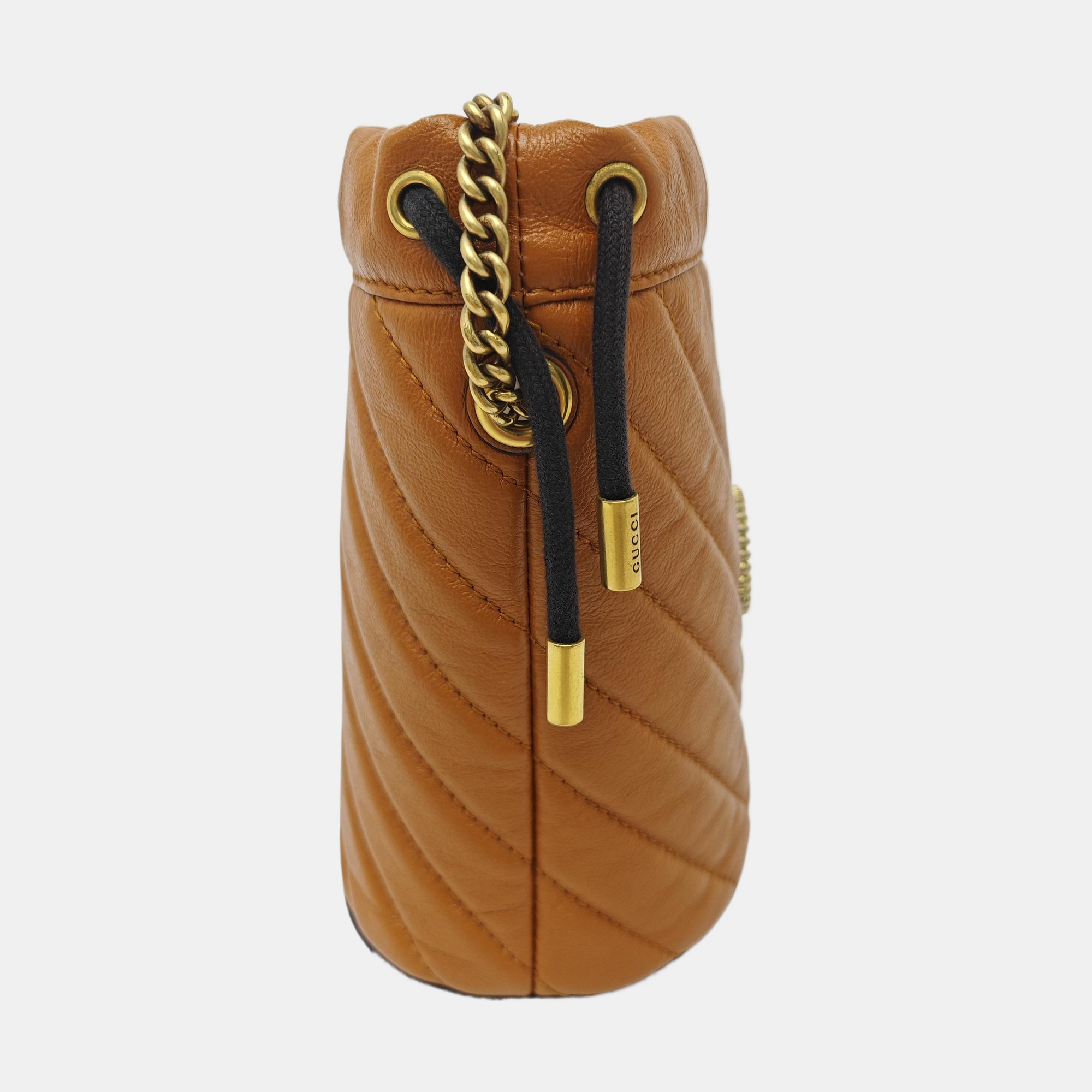 GG Marmont Mini Quilted Calfskin Yellow