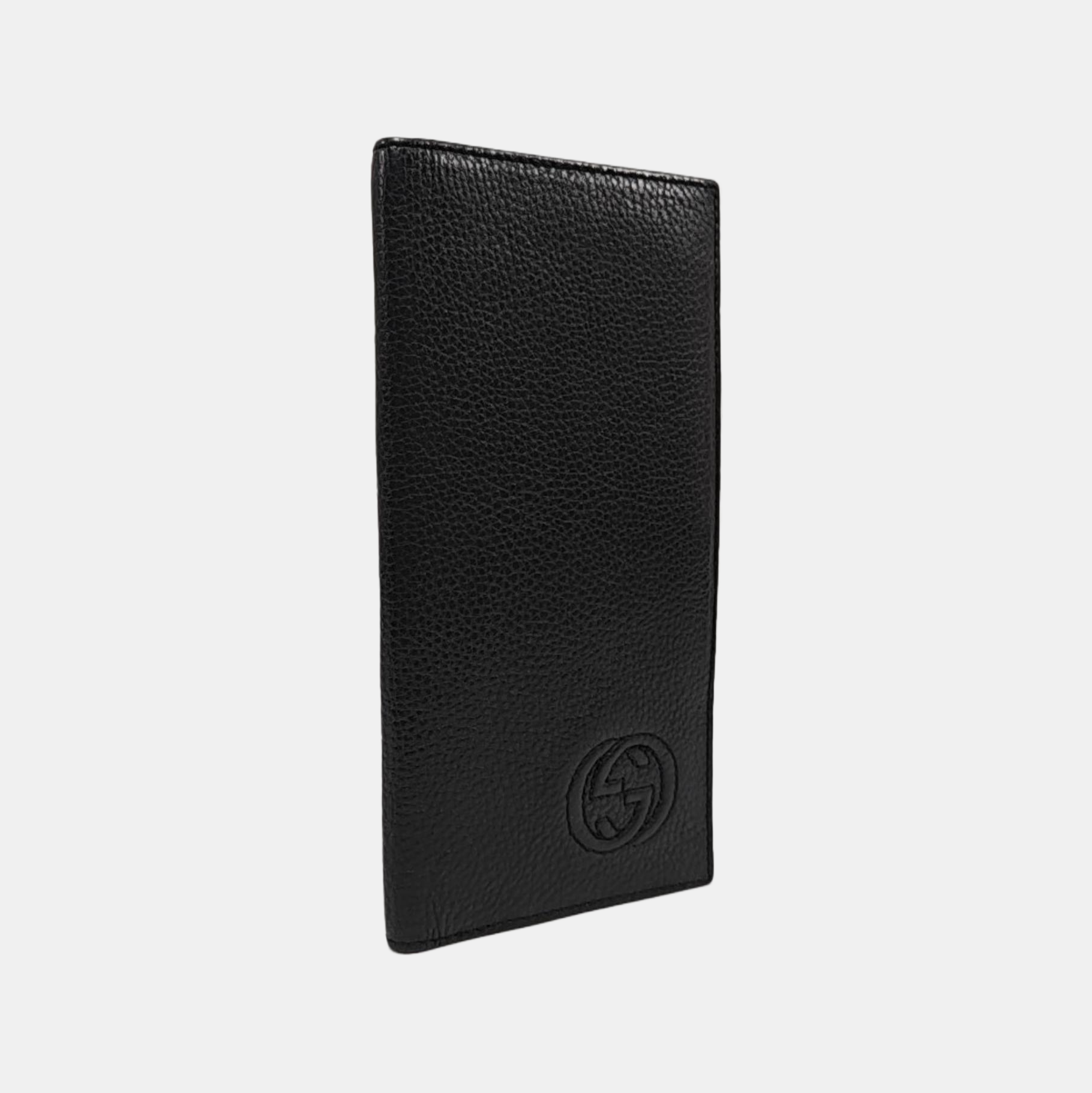 Authenticated pre-owned  Interlocking G Mini Calfskin Black Wallet - Wallet at Looply