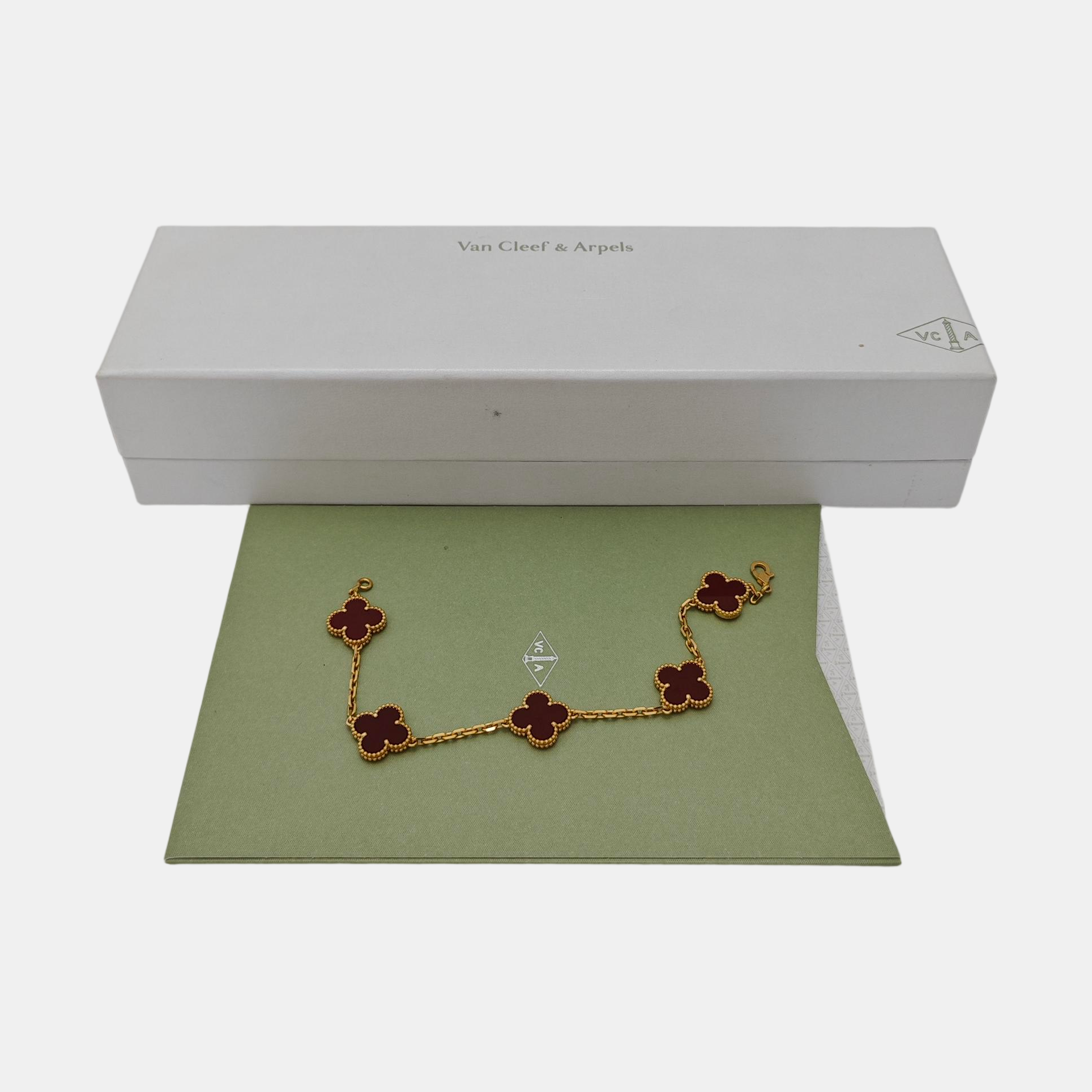 Vintage Alhambra 18k Gold Bracelet