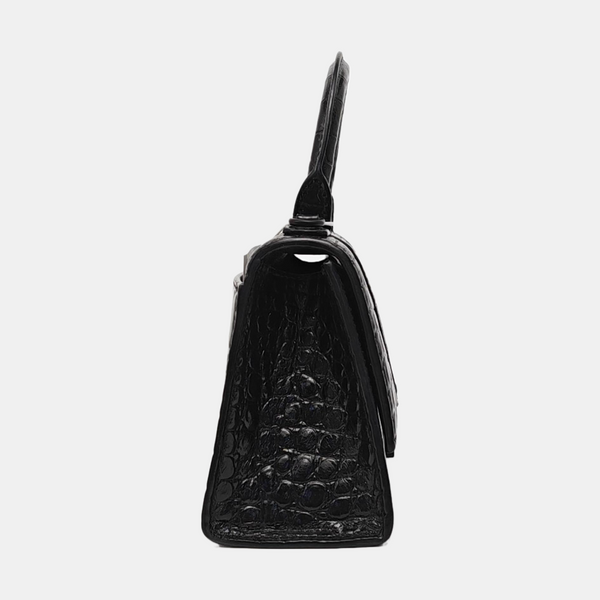 Hourglass Small Calfskin Black