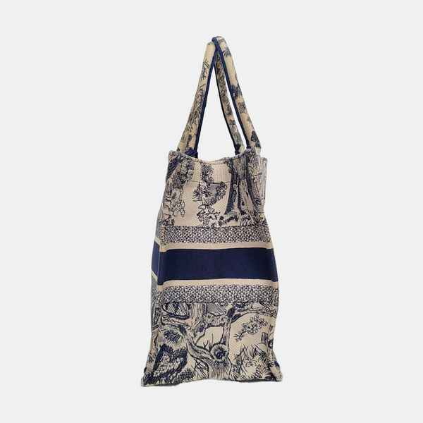 Book Tote Medium Canvas Blue