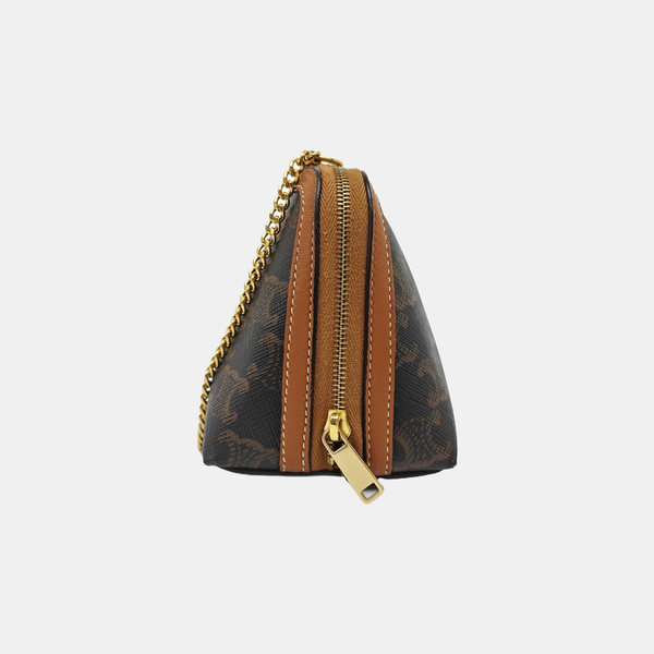TRIOMPHE CANVAS Small Coated Canvas Brown