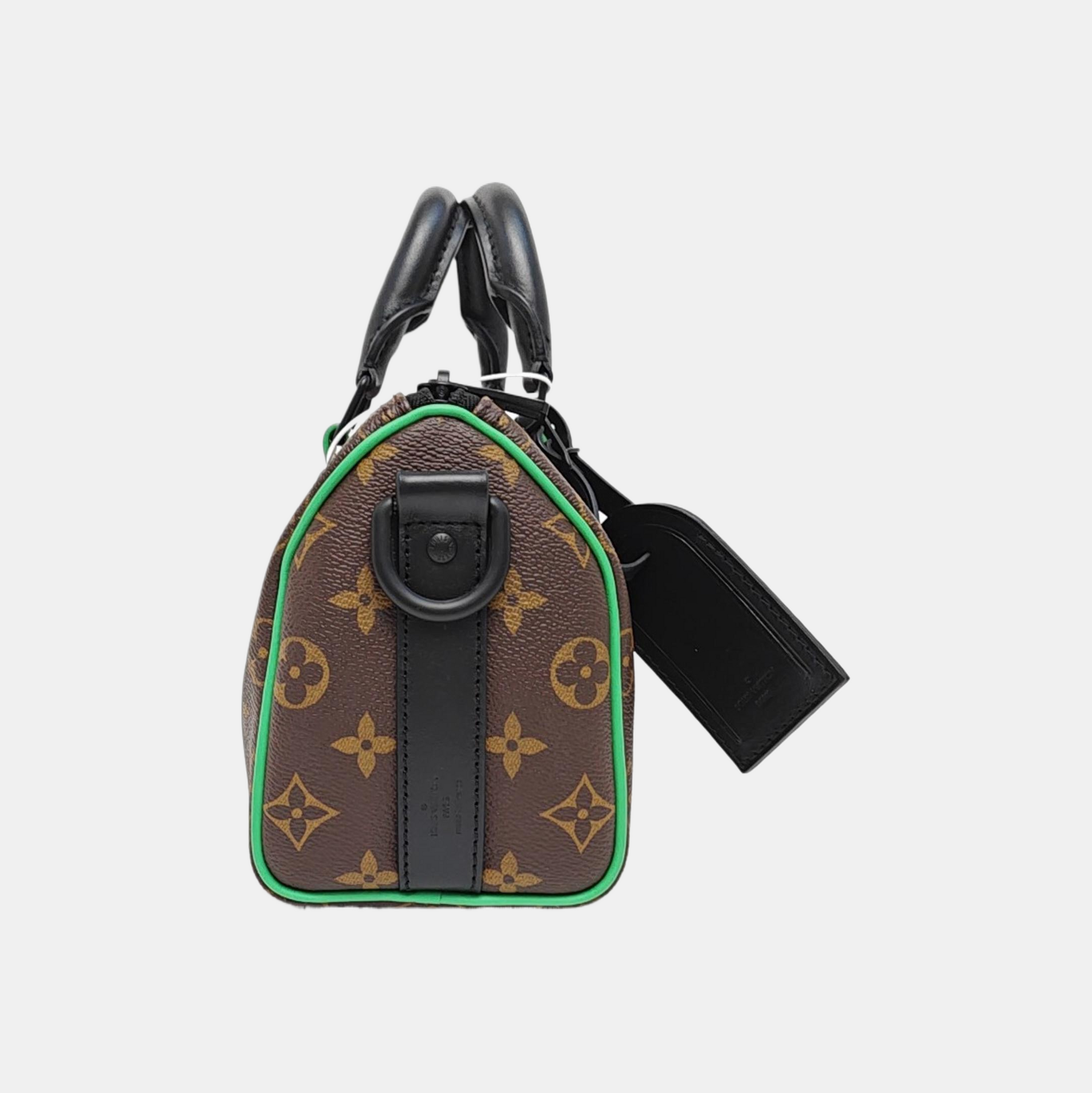 KEEPALL 25 Monogram Coated Canvas Brown