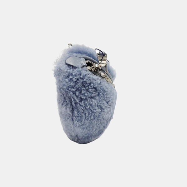 Sheepskin Belt Bag Blue