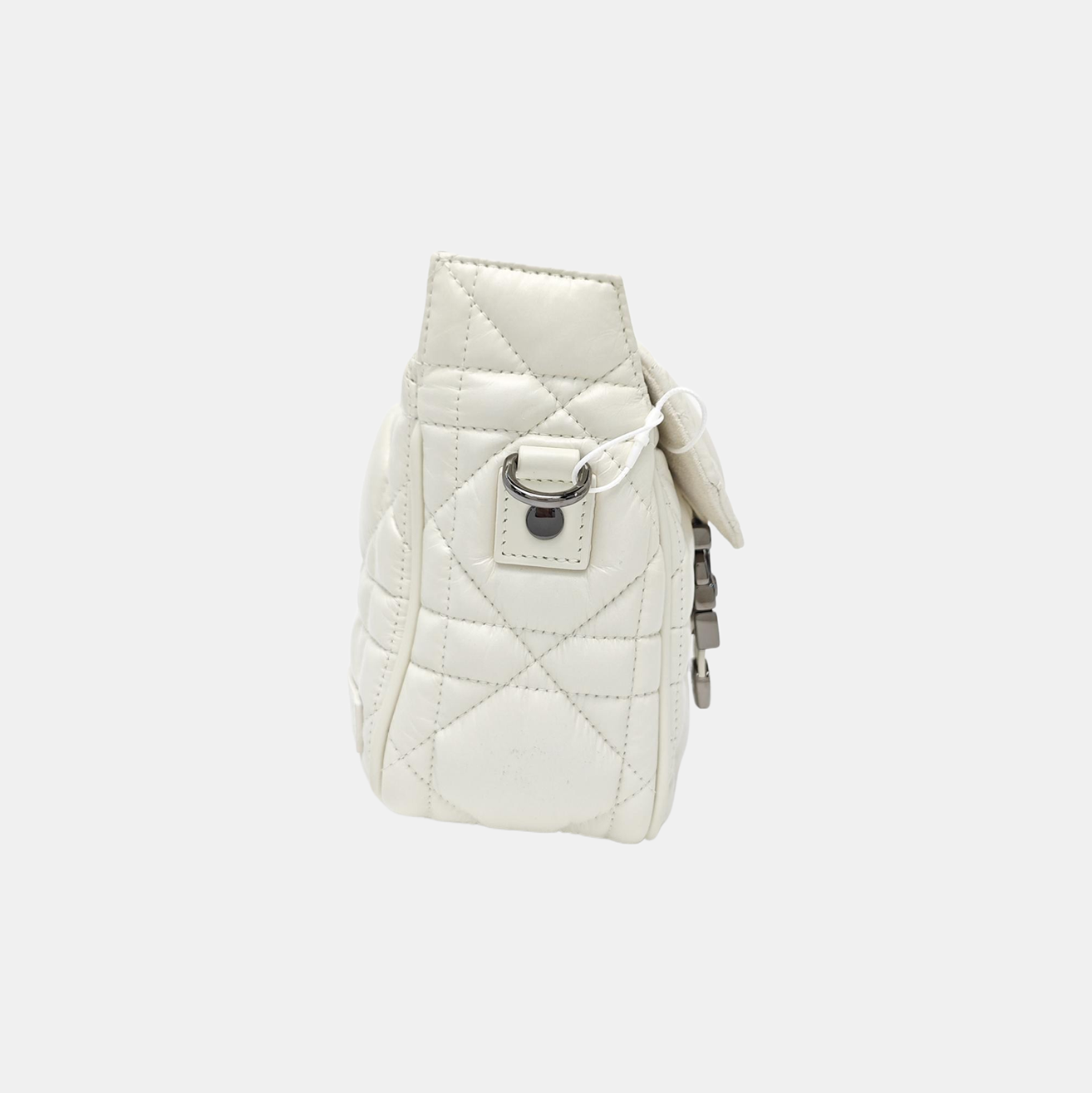 Diorcamp Small Cannage Calfskin White