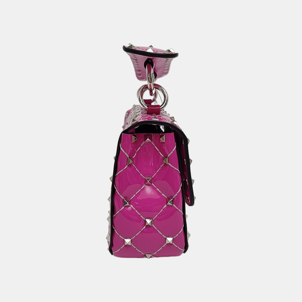 Spike Up Quilted Patent Leather Purple