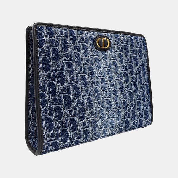 30 Montaigne Oblique Canvas Blue
