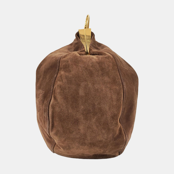Suede Shoulder Bag Brown