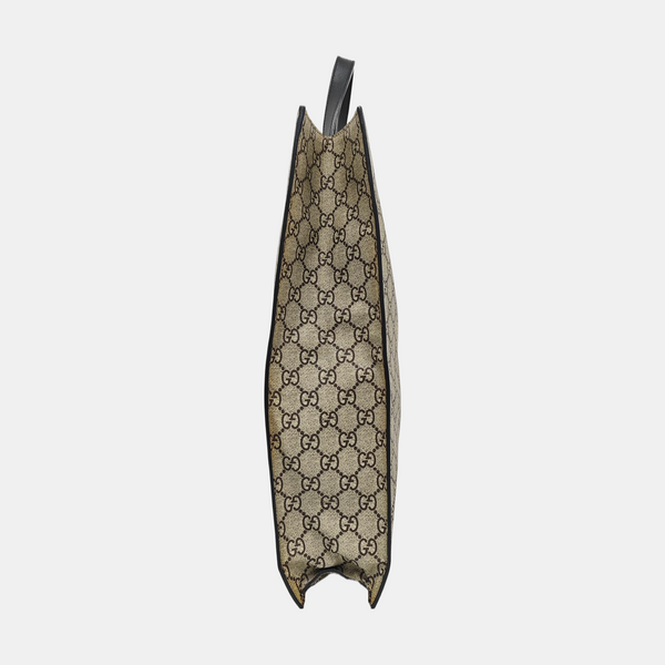 Monogram Coated Canvas Tote Bag Beige