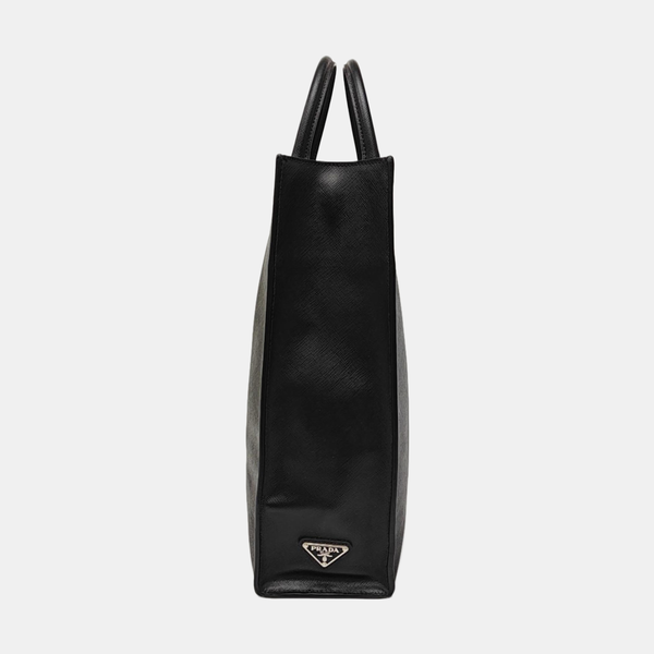 Saffiano Calfskin Tote Bag Black
