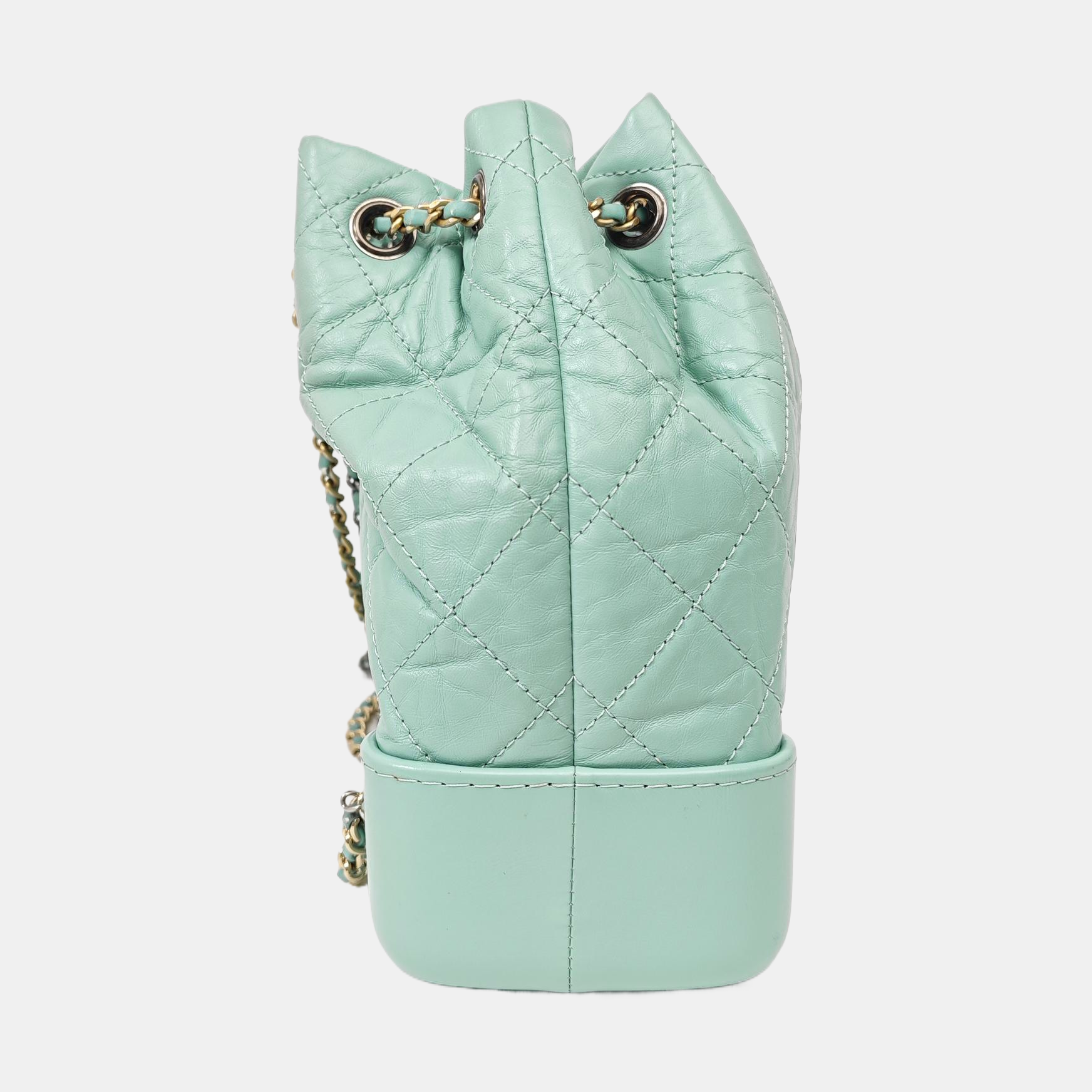 GABRIELLE Small Quilted Calfskin Green