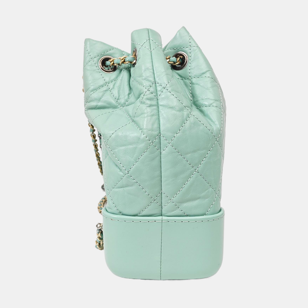 GABRIELLE Small Quilted Calfskin Green